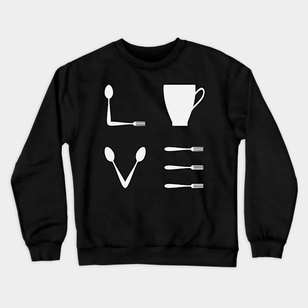 Love Cooking Crewneck Sweatshirt by kdpdesigns